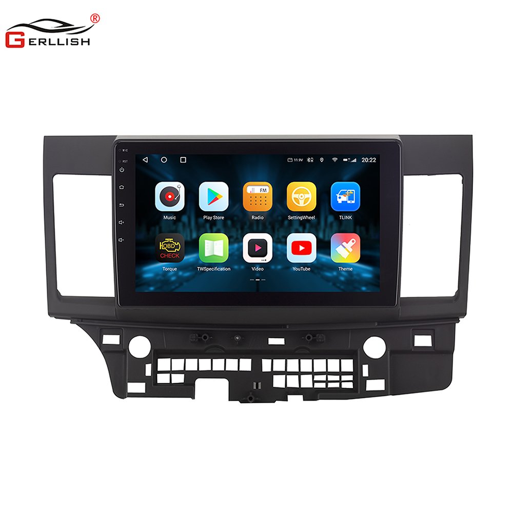 Gerllish Android car stereo multimedia dvd Radio for Mitsubishi Lancer ex 2007-2013 with gps navigation wifi mirror link