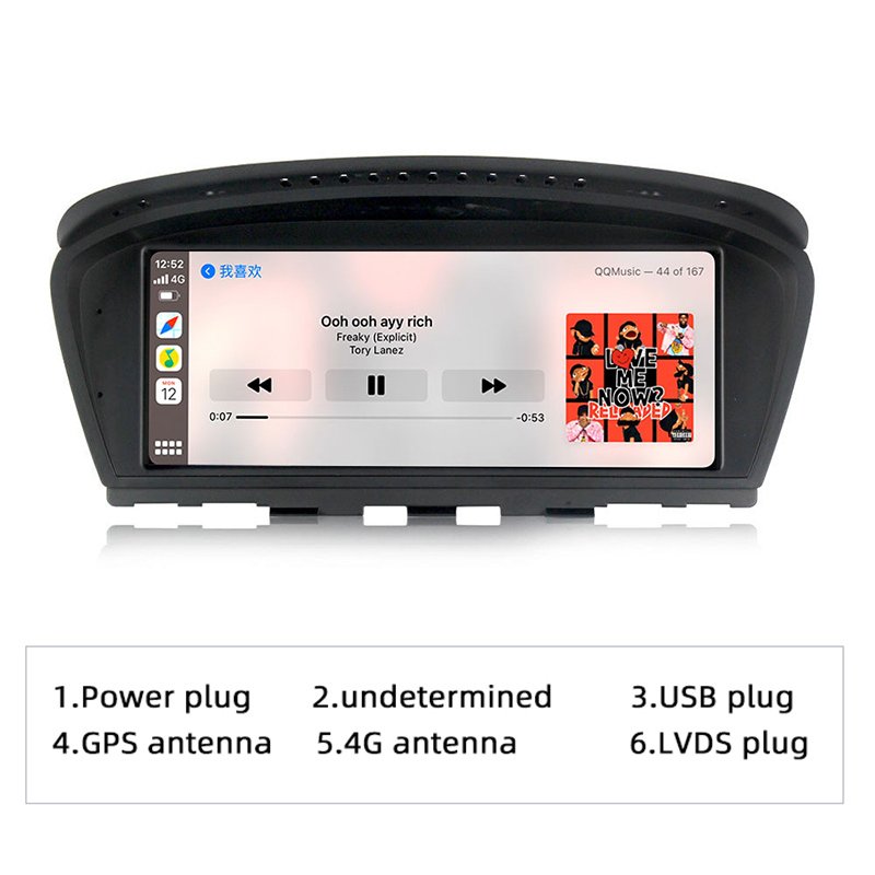 8.8 inch dvd car radio stereo android touch screen multimedia player carplay for bmw 5 series E60