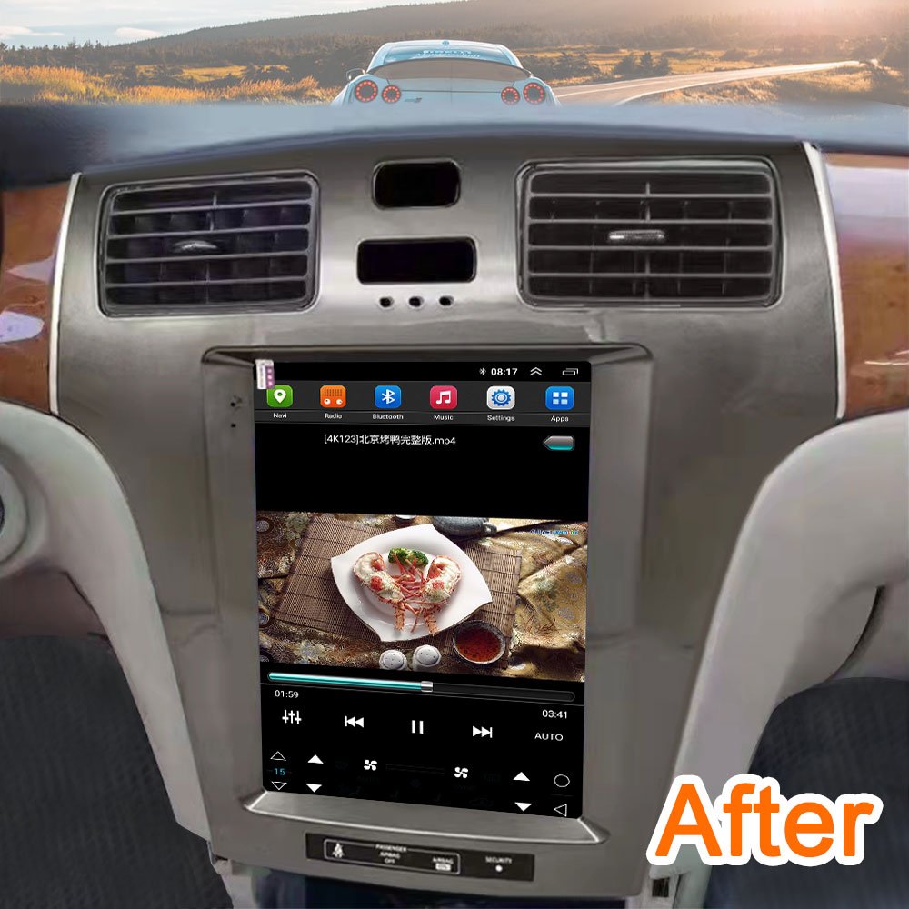 10.4 inch Tesla Style Navigation Android Car DVD Player Stereo For Lexus ES300 2001 2002 2003 2004 2005 GPS Car Radio Player