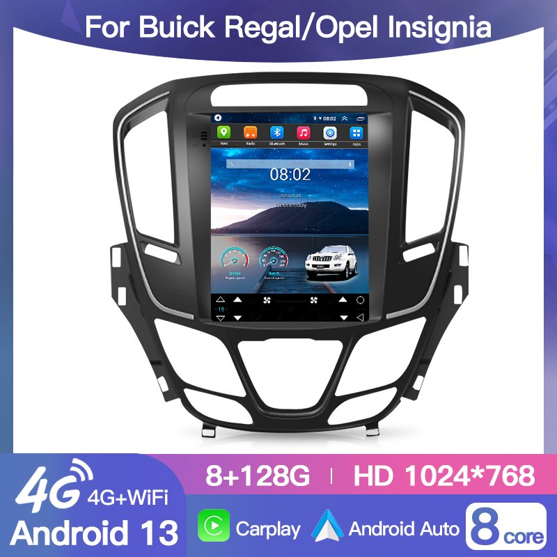 For Buick Regal For Opel Insignia 2014-2018 Multimedia Video Navigation GPS Carplay DVD Player For Tesla Style Screen Car Radio