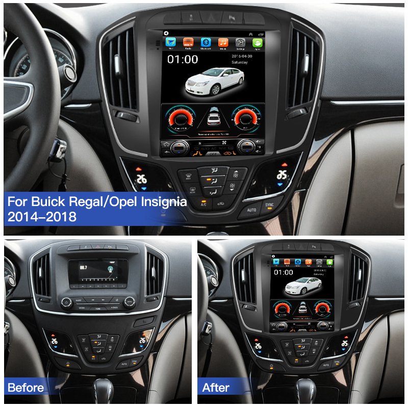 For Buick Regal For Opel Insignia 2014-2018 Multimedia Video Navigation GPS Carplay DVD Player For Tesla Style Screen Car Radio