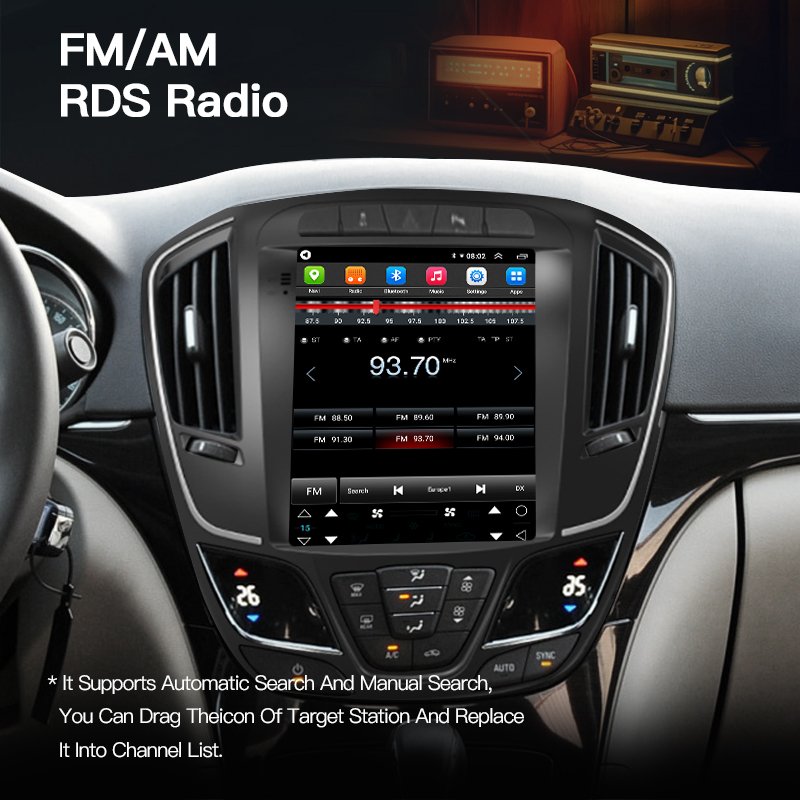 For Buick Regal For Opel Insignia 2014-2018 Multimedia Video Navigation GPS Carplay DVD Player For Tesla Style Screen Car Radio