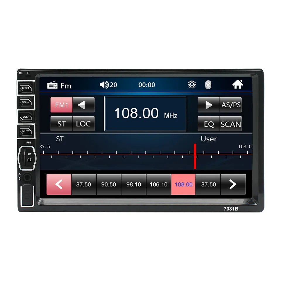 Universal 1Din 7 Inch Car Radio MP5 Multimedia Player Auto Radio Car Stereo Headunit With BT Remote Control Car Mp5 Dvd Player