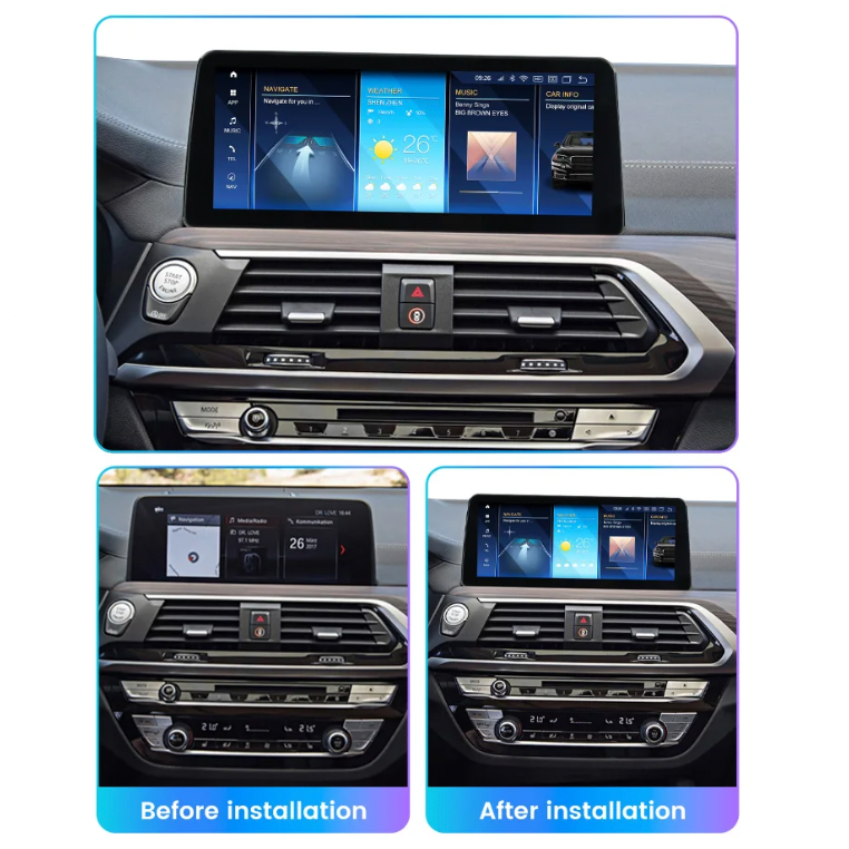 12.3-inch android 13 8gb+128gb IPS touch screen headunit and carplay car dvd player For BMW X3 G01 2018 EVO system