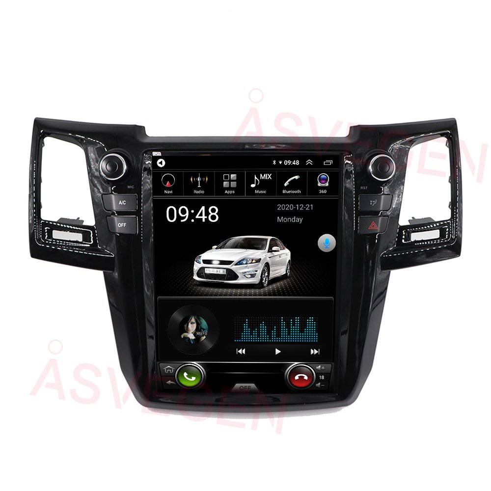 Hot sale Android 12.1inch car Auto Multimedia Radio Car DVD Player For Toyota Fortuner/2008 Hilux Car Video Player
