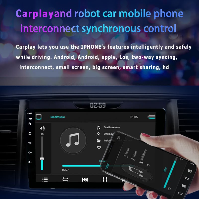TS7 carries carplay and Android auto AHD with IPS 2din android player car dvd player