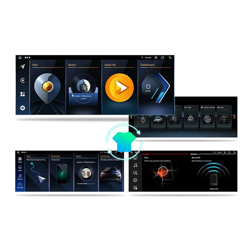 IPS Car Android Screen GPS navigation DVD player Bluetooth USB Touch Screen Dashboard Radio Carplay for BMW X5 X6 E70 E71