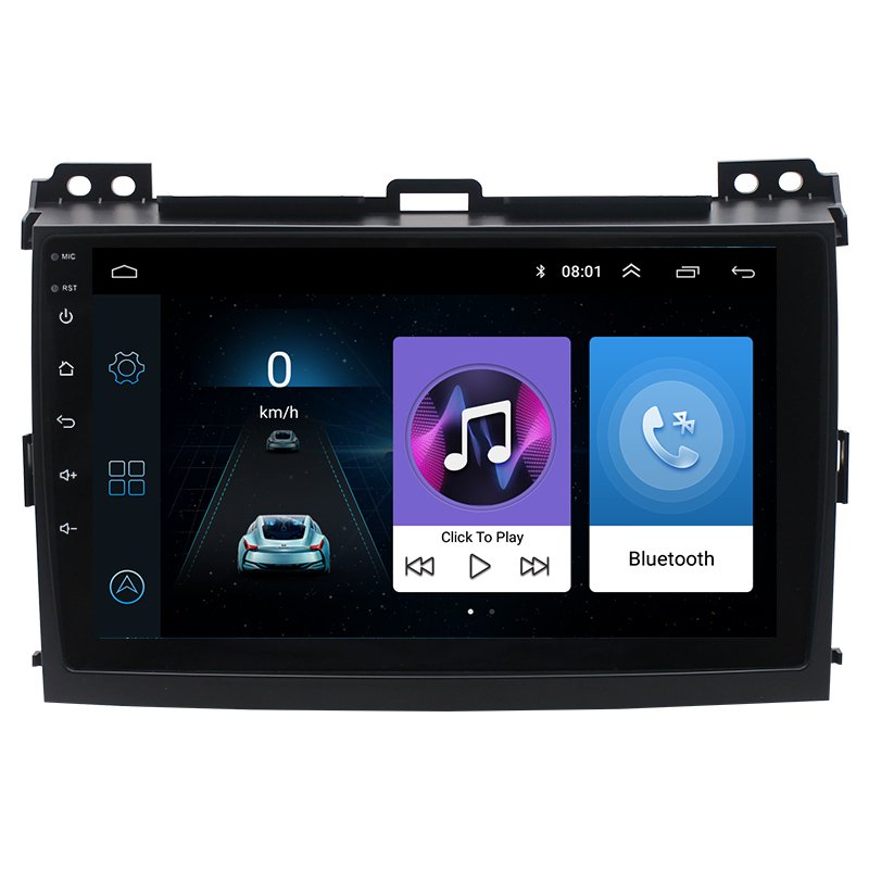 Android car dvd player 2 din 9 inch video audio car radio For Toyota Land Cruiser Prado 120 LC120 2004-2009 navigation