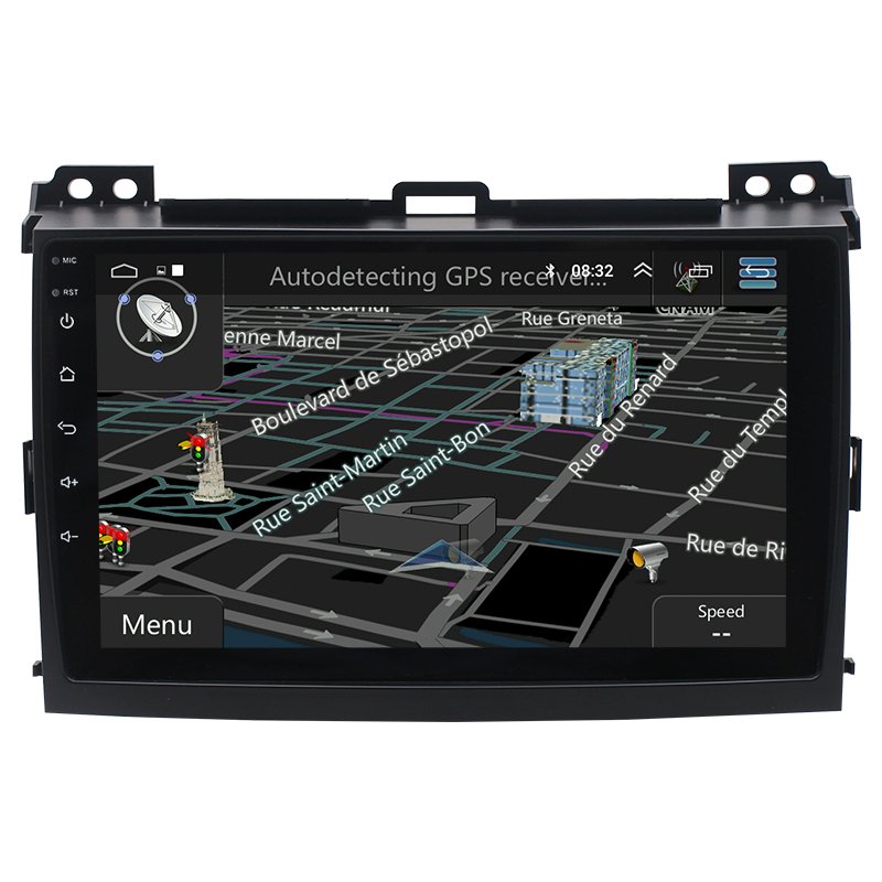 Android car dvd player 2 din 9 inch video audio car radio For Toyota Land Cruiser Prado 120 LC120 2004-2009 navigation