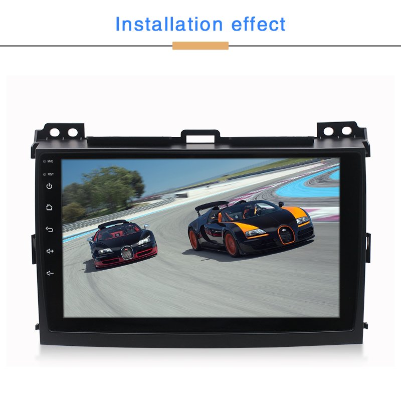 Android car dvd player 2 din 9 inch video audio car radio For Toyota Land Cruiser Prado 120 LC120 2004-2009 navigation