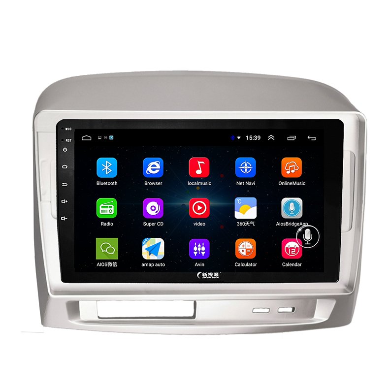 9 inch IPS Dashboard Placement and Built-in GPS Combination Android Car DVD Video Audio Radio Player for Toyota Vios 2004 - 2007