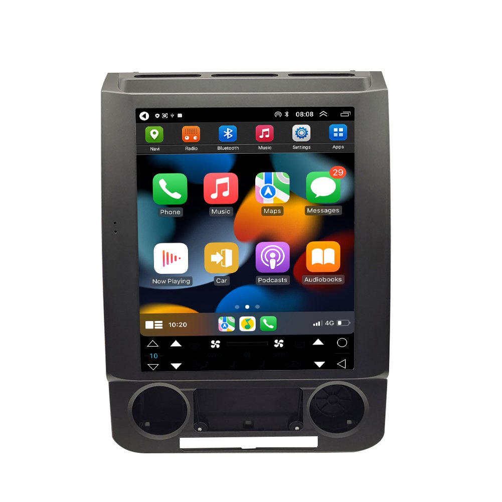 128GB Car GPS Navigation For Ford Raptor F150 2015 - 2019 Car Radio Multimedia Player Tesla Screen Stereo Head Unit Audio