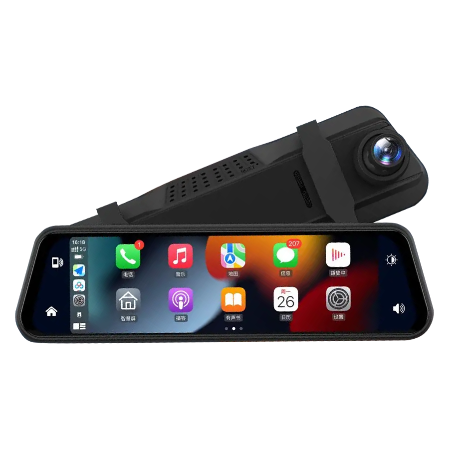 10 Inch Touch Screen Car Dashboard Camera Black Box With Dual Lens 1080P Dash Cam Rearview Mirror Automobile Video Recorder