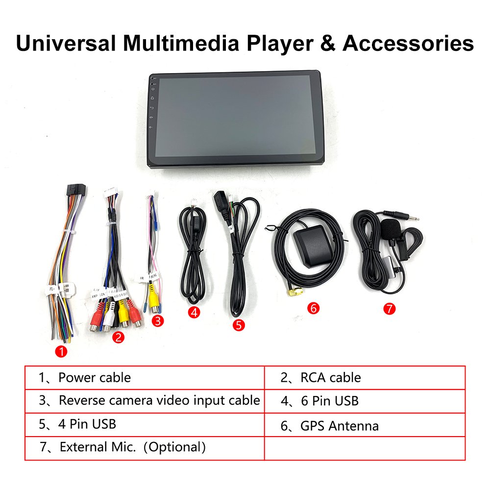 Super Slim auto stereo vehicle carplay cars play universal 9 inch display touch screen Android car screen