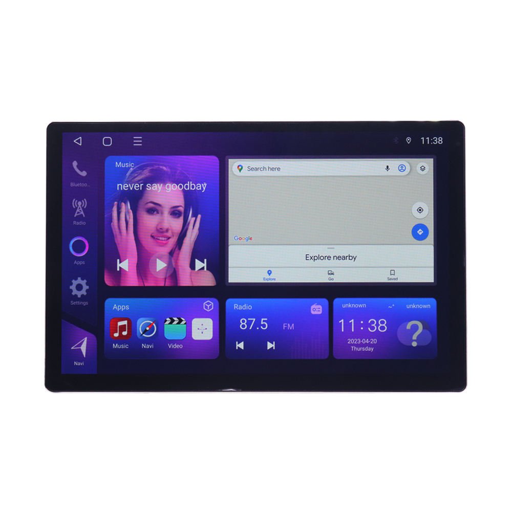 Fast delivery car radio android Universal Car DVD Player 1280*720 FM DSP car touch screen auto android