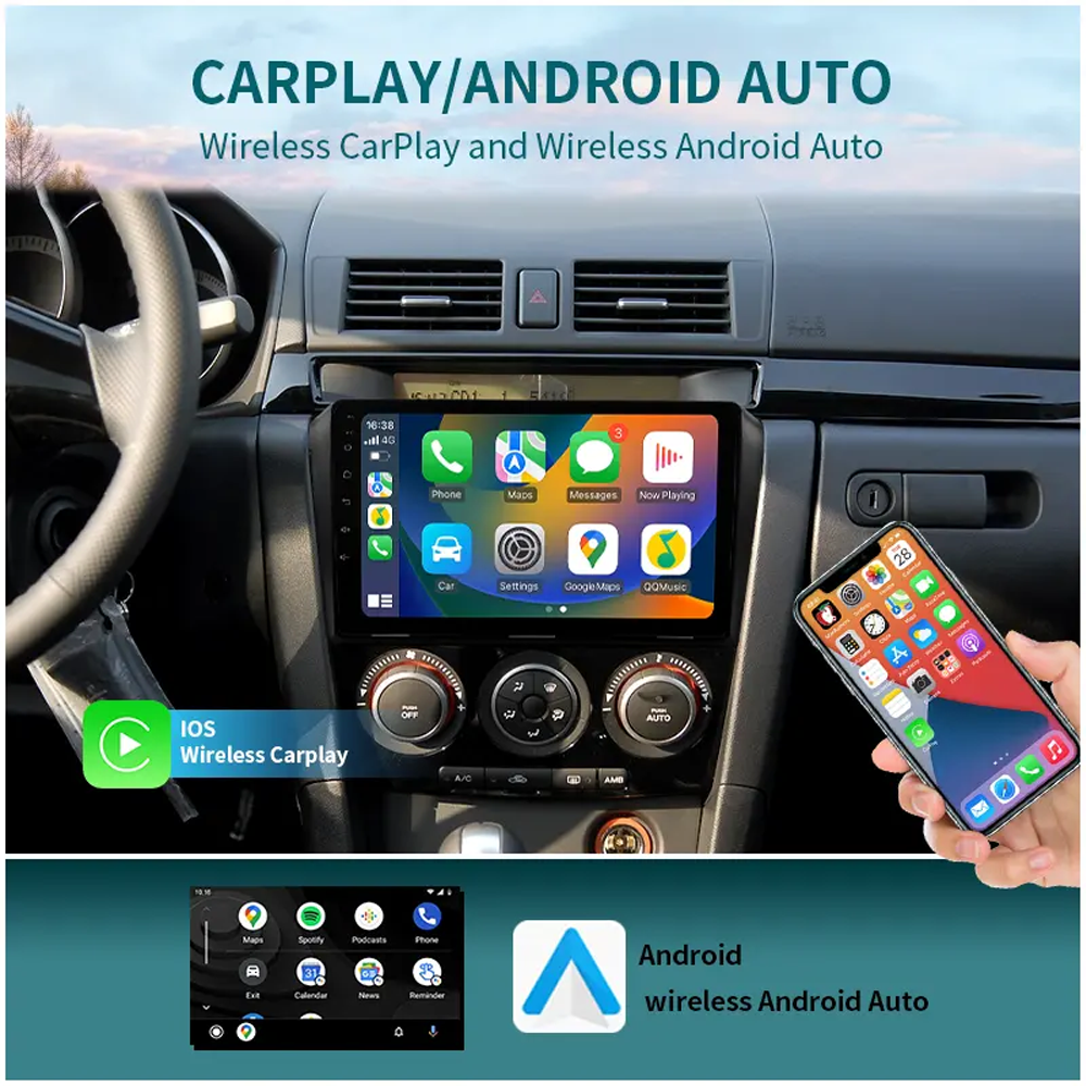 2 Din 9'' Auto Electronics Car DVD Player With Amplifier Car Digital Media Radio For Mazda 3 Axela Youtube MP5 Player GPS BT FM