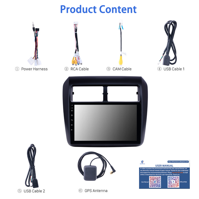 9 Inch 2 din Car Stereo Radio For Toyota Aaya Wigo 2013-2019 Android 10 System Quad Core Car Head Unit GPS DVD Player