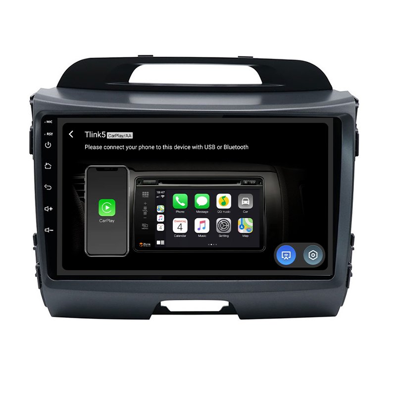9 inch Android Car Radio WIFI GPS FM Touch Screen Carplay Player for KIA Sportage 2009-2015 with Reverse Camera