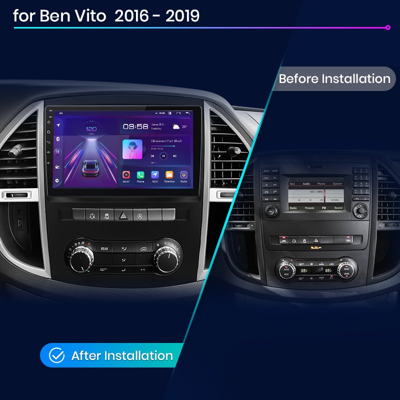 Junsun V1 Android Car Radio for Mercedes Benz Vito W447 2014-2021 Car DVD Player Autoradio Car Stereo Head Unit GPS Navigation