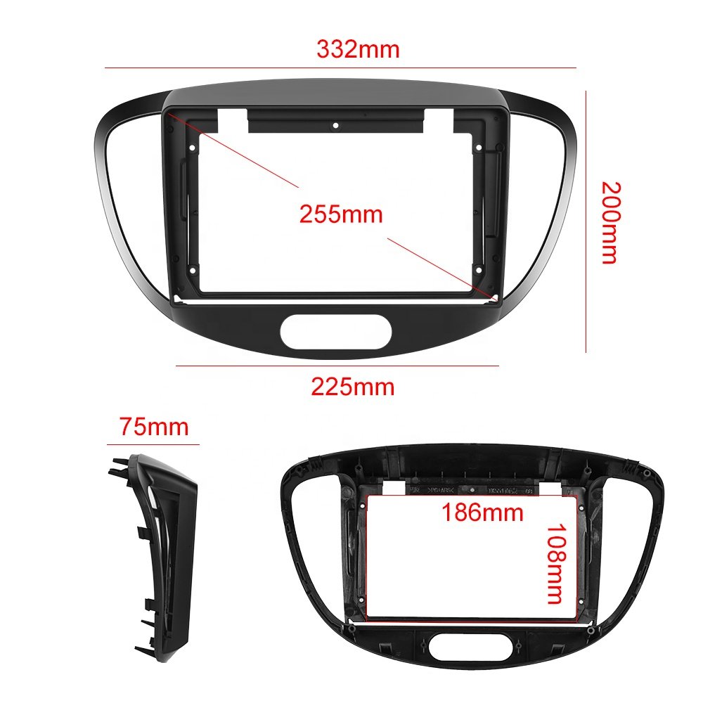 Podofo 9'' Car Stereo Radio For Hyundai I10 2010 Android 13 Carplay Android Auto GPS RDS HIFI Radio Frame Auto Parts