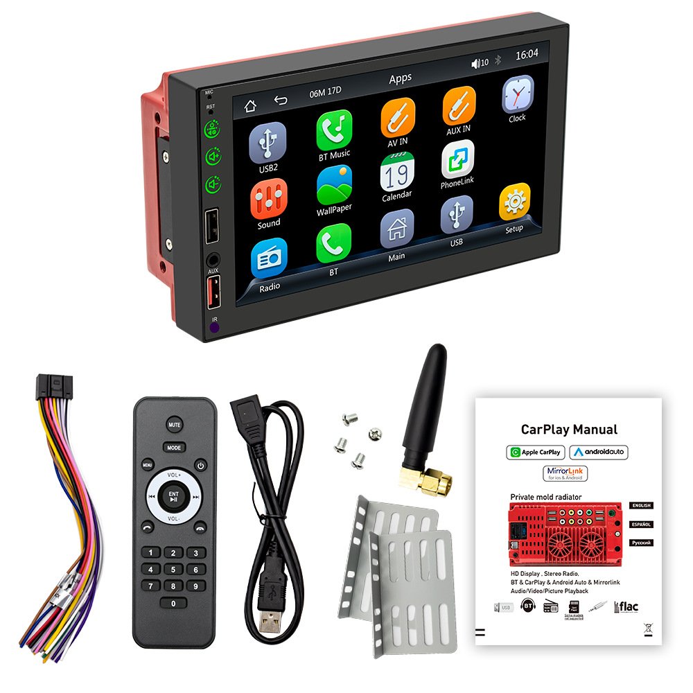 7-inch car navigation portable wireless Carplay car MP5 player PND car navigation