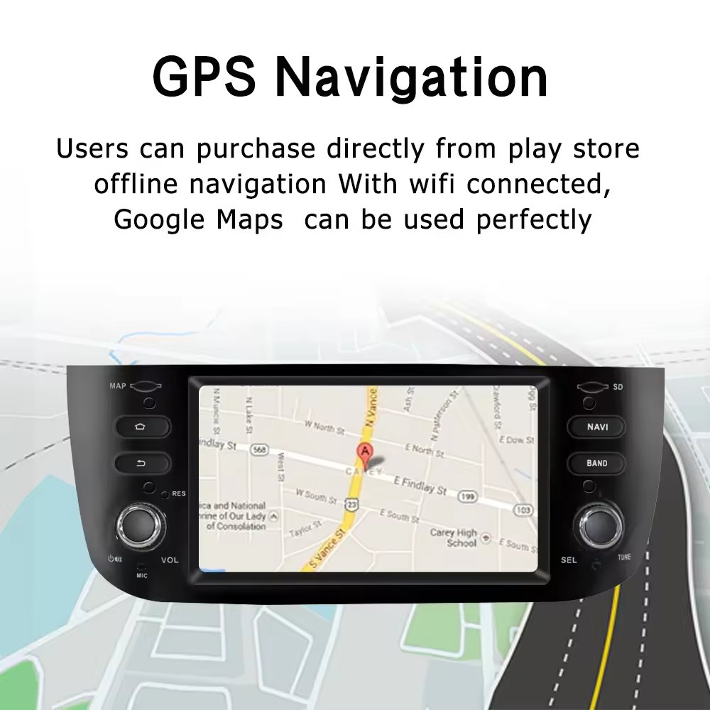 Android 13/6.2inch 4G 64G Car Multimedia Radio For Fiat Punto Linea Navigation Head Unit Carplay Stereo GPS Tablet