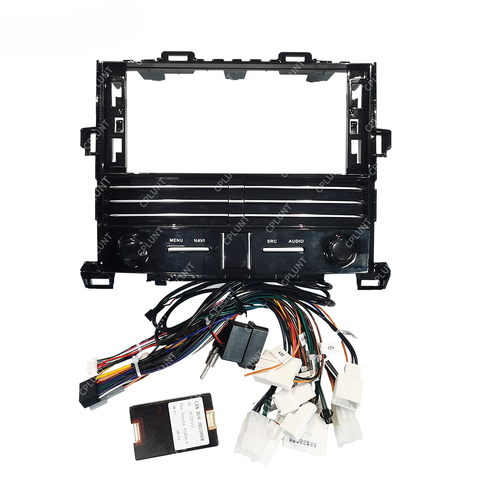 Car DVD Player Frame For TOYOTA ALPHARD 20 SERICES VELLFIRE LOW-END 2011-2014 12.3 INCH BLACK Android FRAME