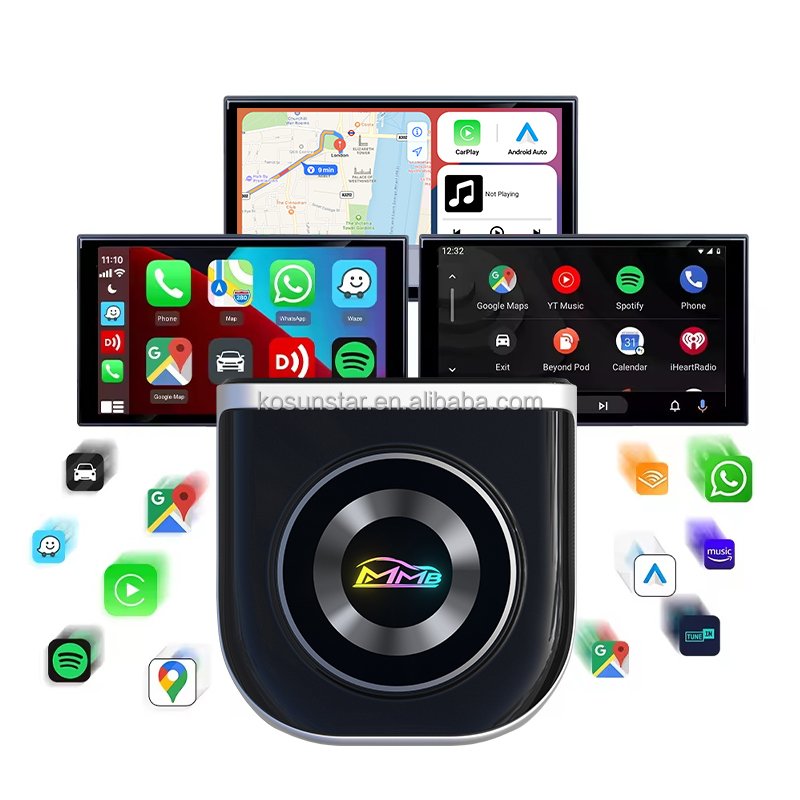 MMB CarPlay Video Box Android Auto Dongle with Netflix YouTube TV Streaming Device HD Audio Video Output Dongle Car OEM CarPlay