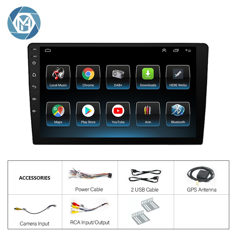 Mirror link 1din Gps Car Dvd player Multimedia Autoradio video 1 Din 9 Inch Auto Radio Android BT Car Stereo Player