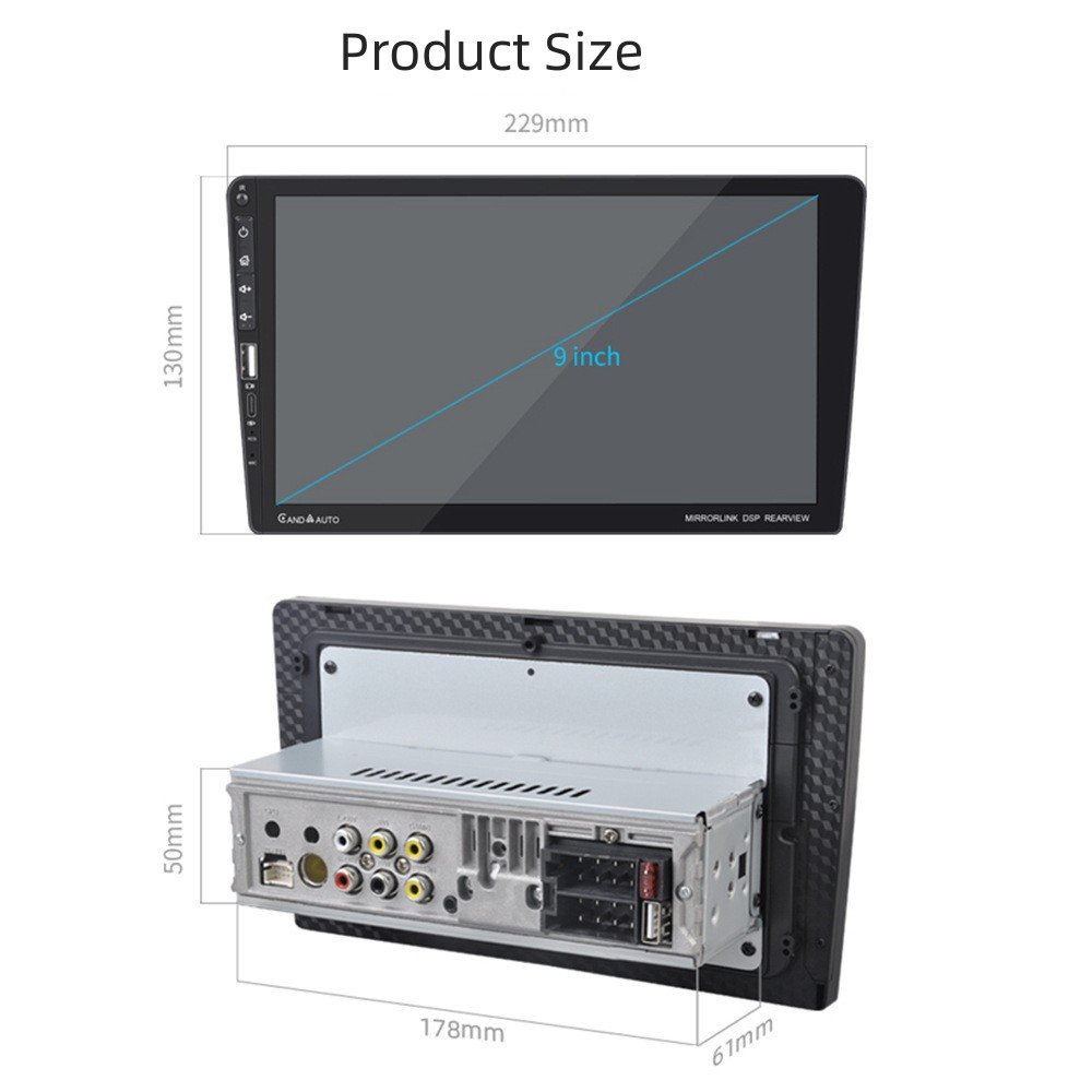 9 inch car multimedia player touch screen full HD 1080P Reversing Image Auto Electronics MP5 radio car dvd player Multimedia