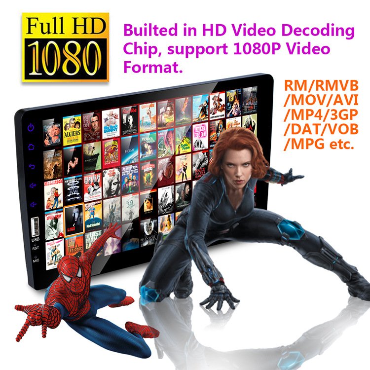 9 inch car multimedia player touch screen full HD 1080P Reversing Image Auto Electronics MP5 radio car dvd player Multimedia