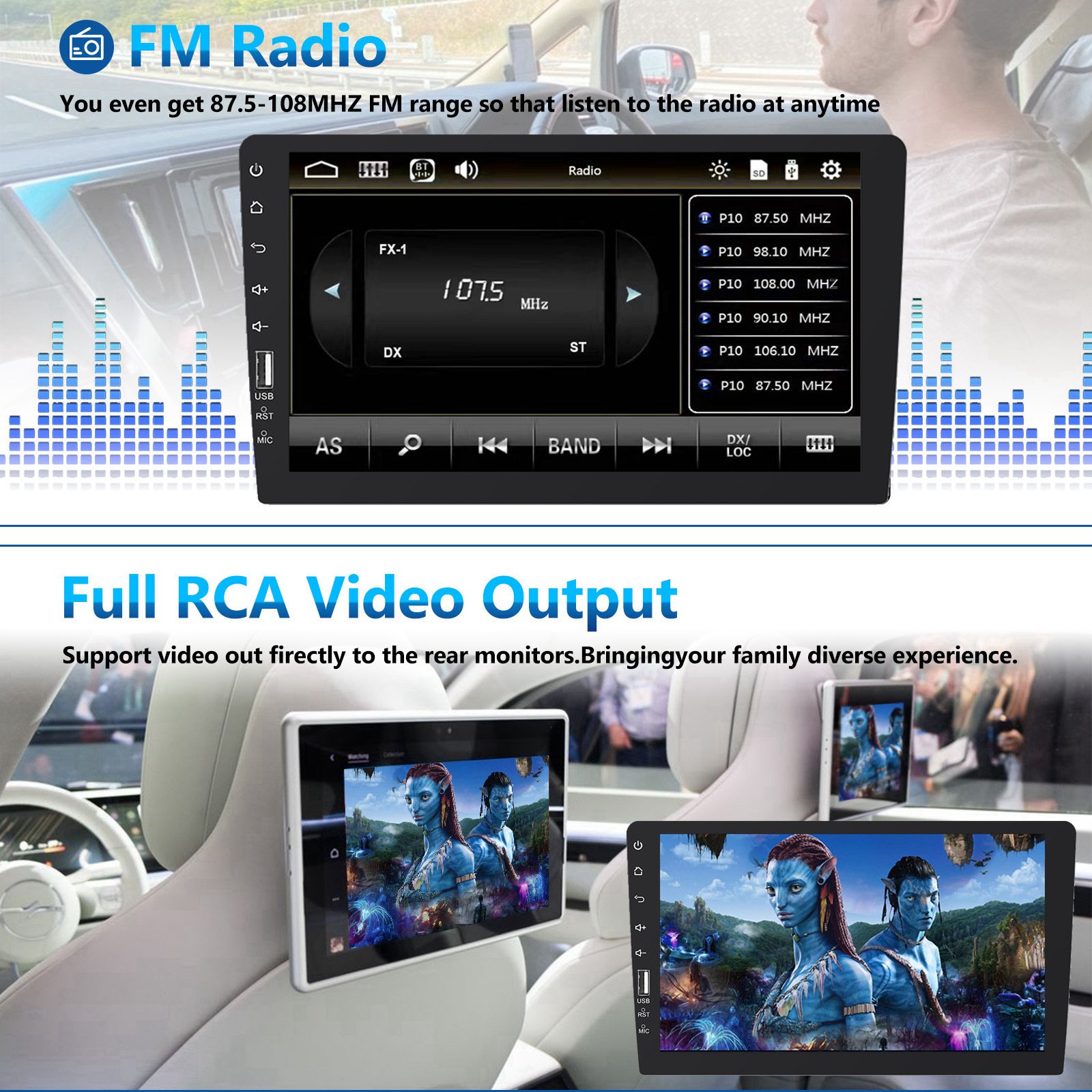 9 inch car multimedia player touch screen full HD 1080P Reversing Image Auto Electronics MP5 radio car dvd player Multimedia
