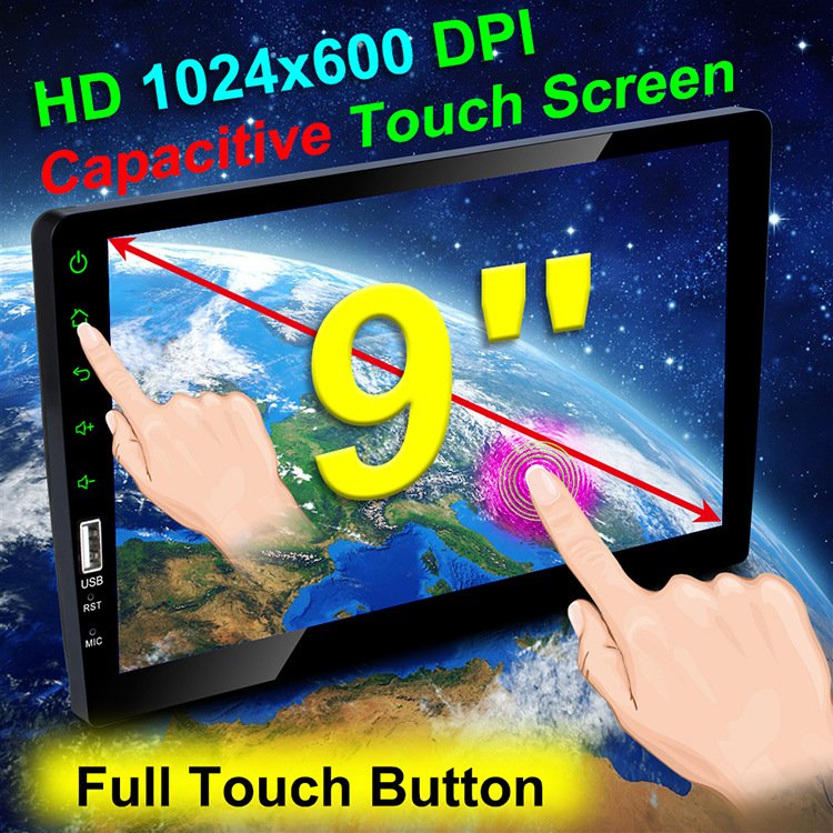 9 inch car multimedia player touch screen full HD 1080P Reversing Image Auto Electronics MP5 radio car dvd player Multimedia
