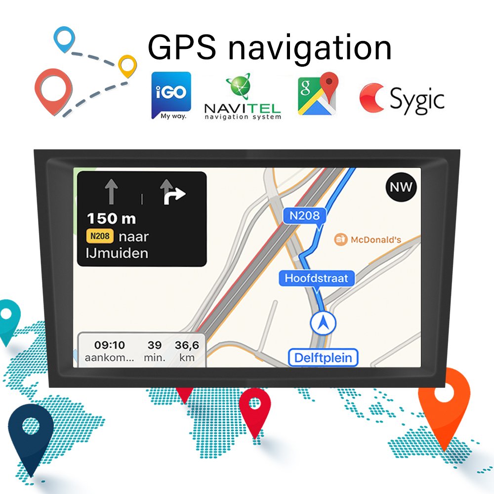 Podofo 7" Android Car Radio Autoradio Carplay Android Auto GPS Wifi Hifi FM RDS For Opel/Astra/Antara/Vectra/Corsa/Zafira