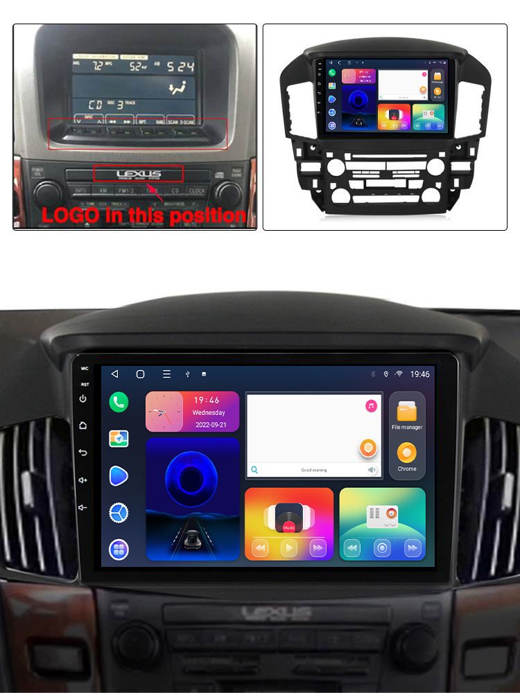 For Lexus RX300 XU10 1997 - 2003 Car Radio Multimedia Video Player Navigation stereo GPS Android No 2din dvd