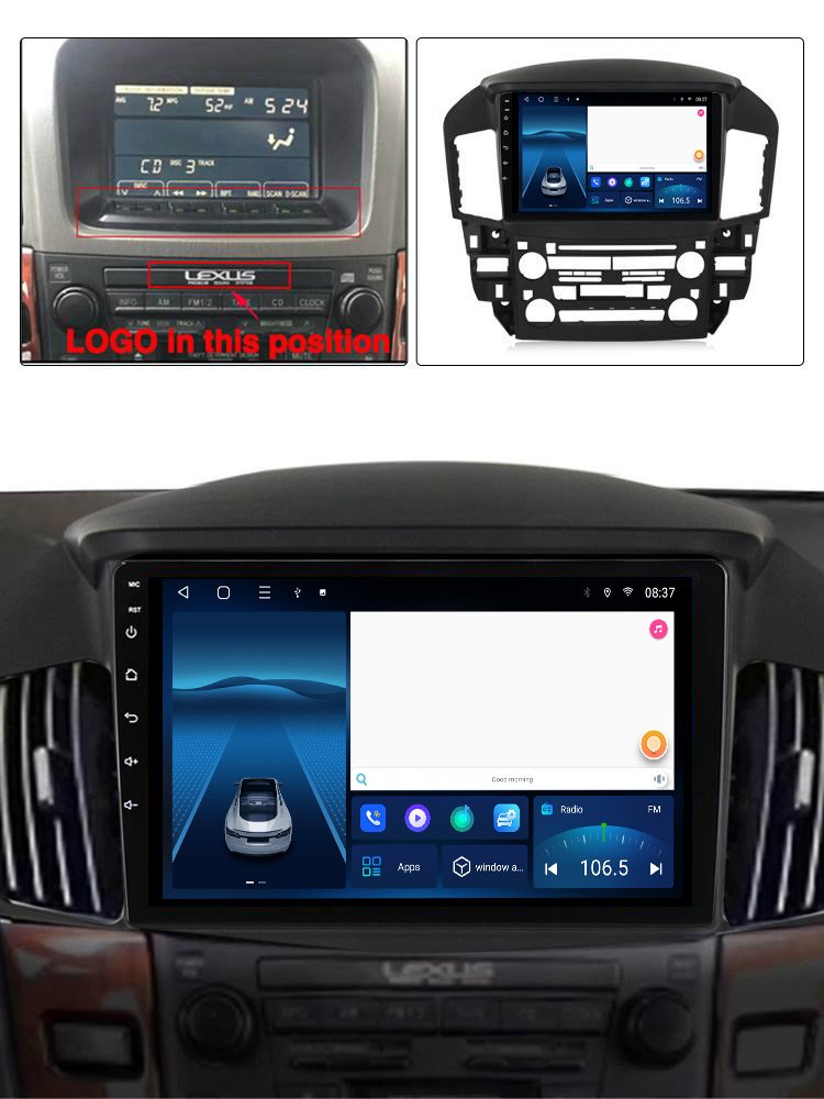 For Lexus RX300 XU10 1997 - 2003 Car Radio Multimedia Video Player Navigation stereo GPS Android No 2din dvd