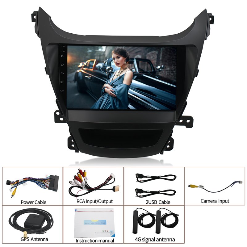 DSP 4G Car radio multimedia player android 10 for hyundai elantra 2014 2015 2016 autoradio stereo gps navigation I35 MAP