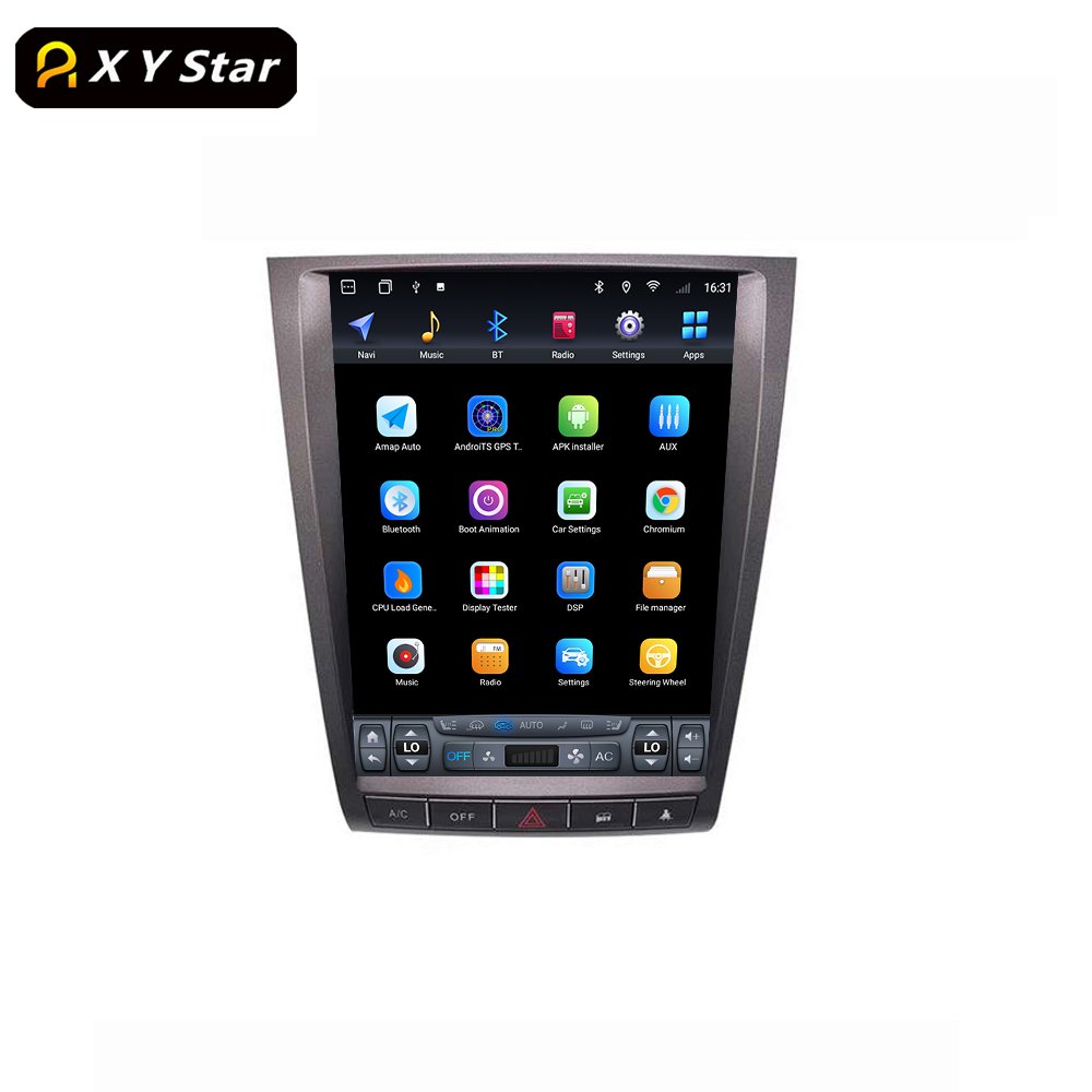 12.1" Tesla Style Navigation Android Car Dvd Player Stereo For Lexus Gs 300 350 450 460 2004-2011