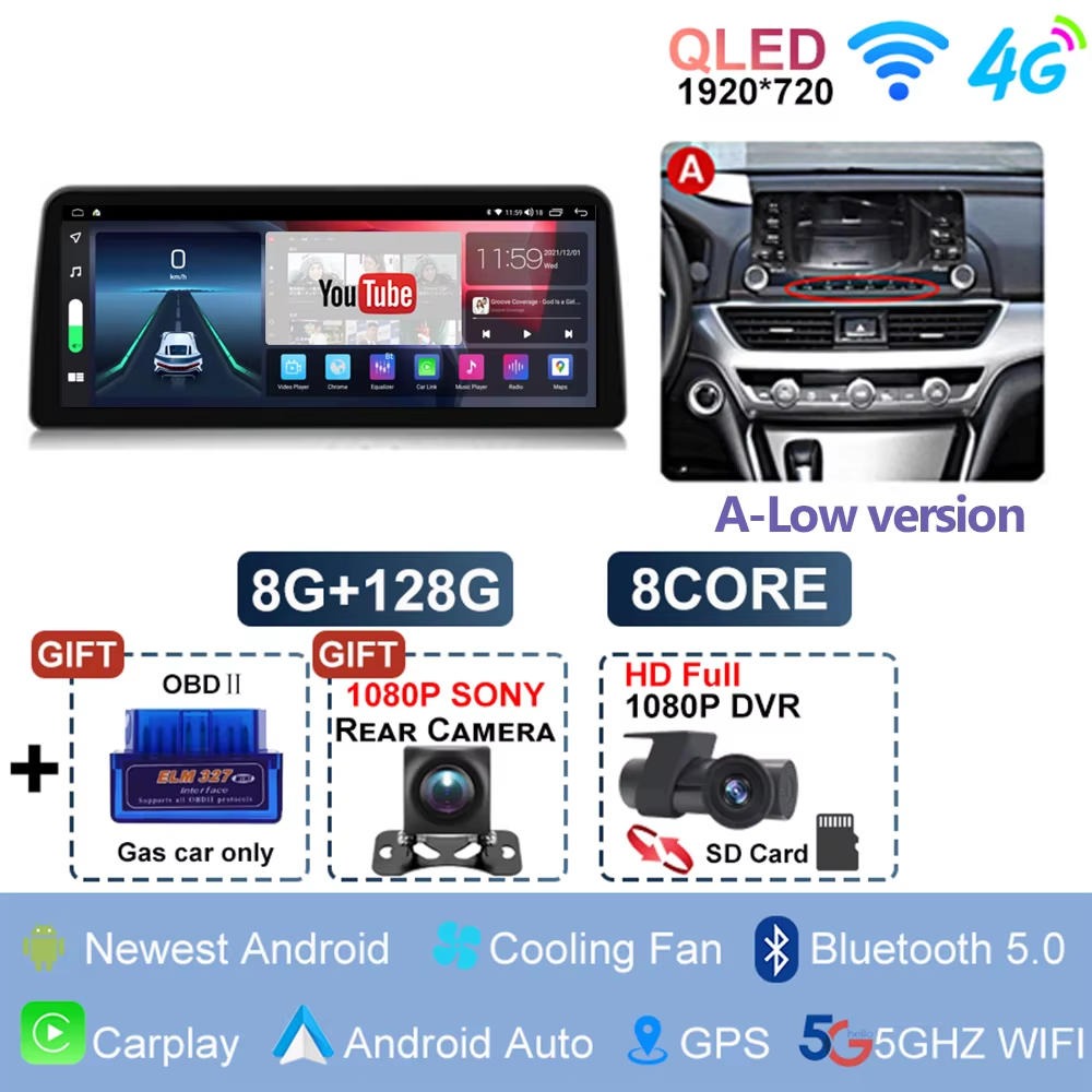 Universal Car DVD Player 9/10 inch 9.7 inch 12.3 inch 13.1 inch car radio 4G/WiFi android touch screen radio