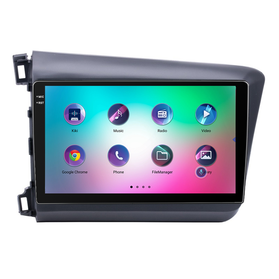 Android 9 inch Car DVD Player 8 core 4+64 gb For Honda Civic 2012-2015 Touch Screen ips Video GPS BT IPS WiFi 4G LTE