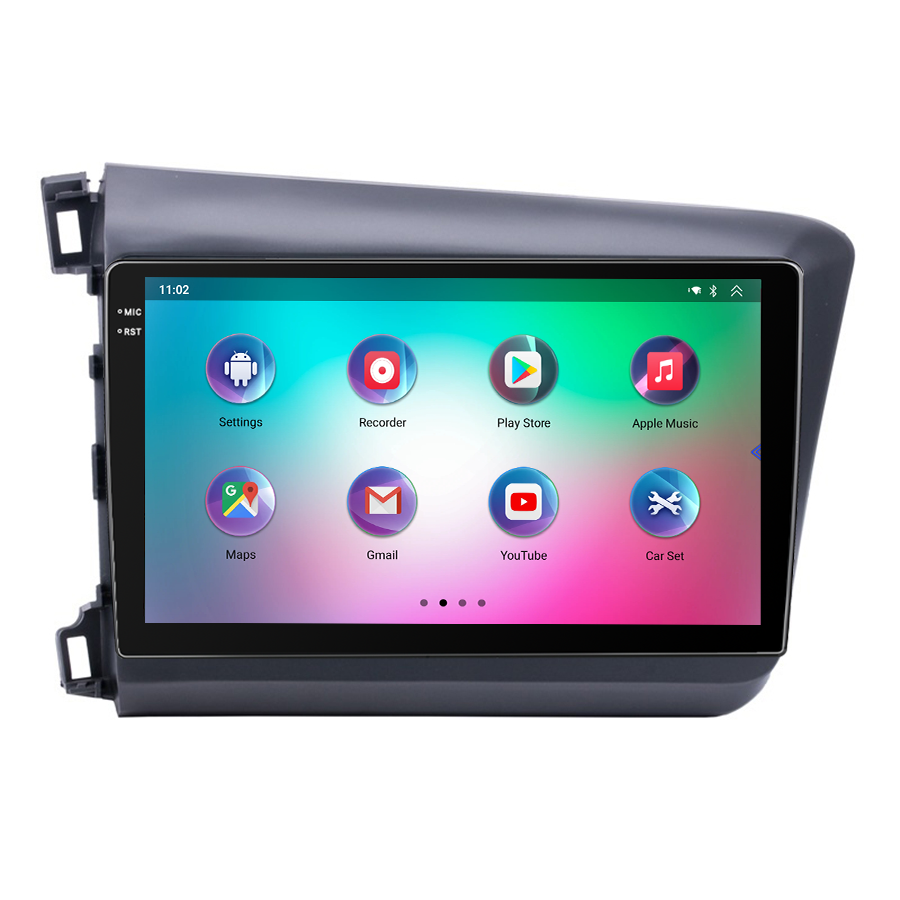 Android 9 inch Car DVD Player 8 core 4+64 gb For Honda Civic 2012-2015 Touch Screen ips Video GPS BT IPS WiFi 4G LTE
