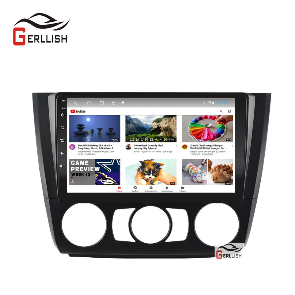 android car dvd player touch screen For BMW 1 Series E88 E82 E81 E87 120i 2004-2012 Manual AC Navigation GPS