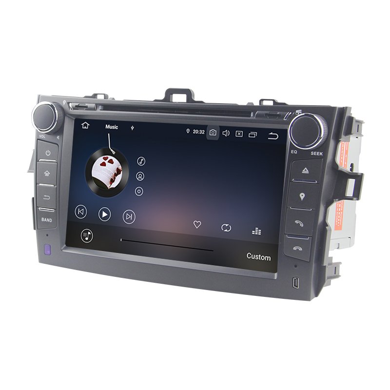 8inch 2Din Android11.0 Car DVD Multimedia Player for Toyota Corolla 2007 2008 2009 2010 2011 GPS WiFi 4G DSP CarPlay/AndroidAuto