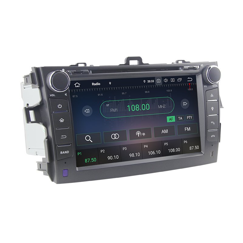 8inch 2Din Android11.0 Car DVD Multimedia Player for Toyota Corolla 2007 2008 2009 2010 2011 GPS WiFi 4G DSP CarPlay/AndroidAuto