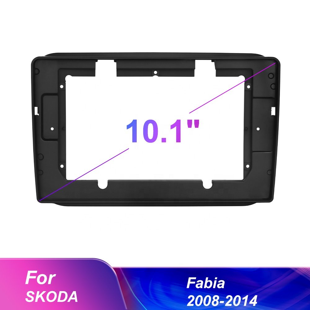 Podofo Dash Kit For Skoda Fabia 2008-2014 Car Radio Stereo Autoradio Frame 10'' Car DVD Player Dashboard Fascia Manufacturer