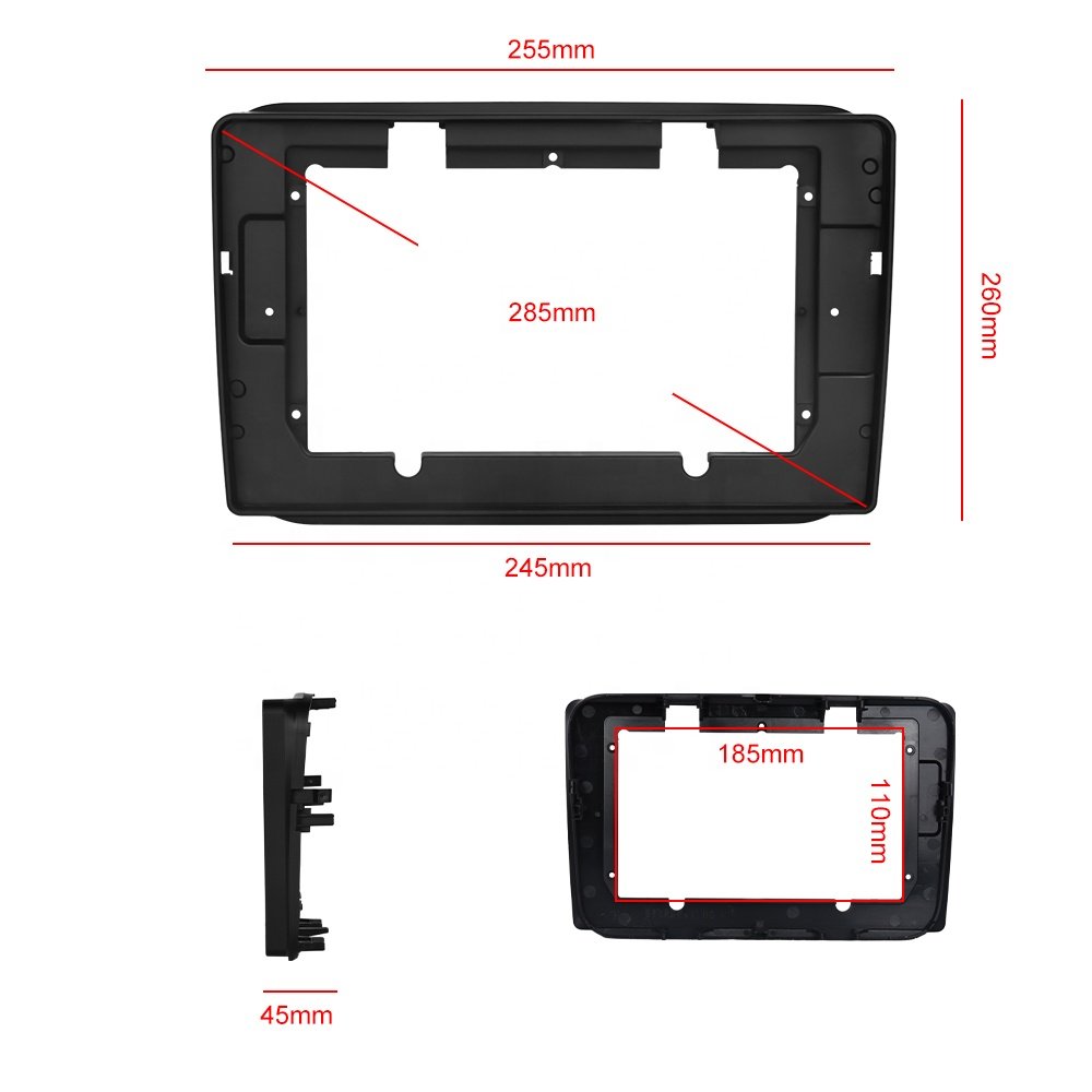 Podofo Dash Kit For Skoda Fabia 2008-2014 Car Radio Stereo Autoradio Frame 10'' Car DVD Player Dashboard Fascia Manufacturer
