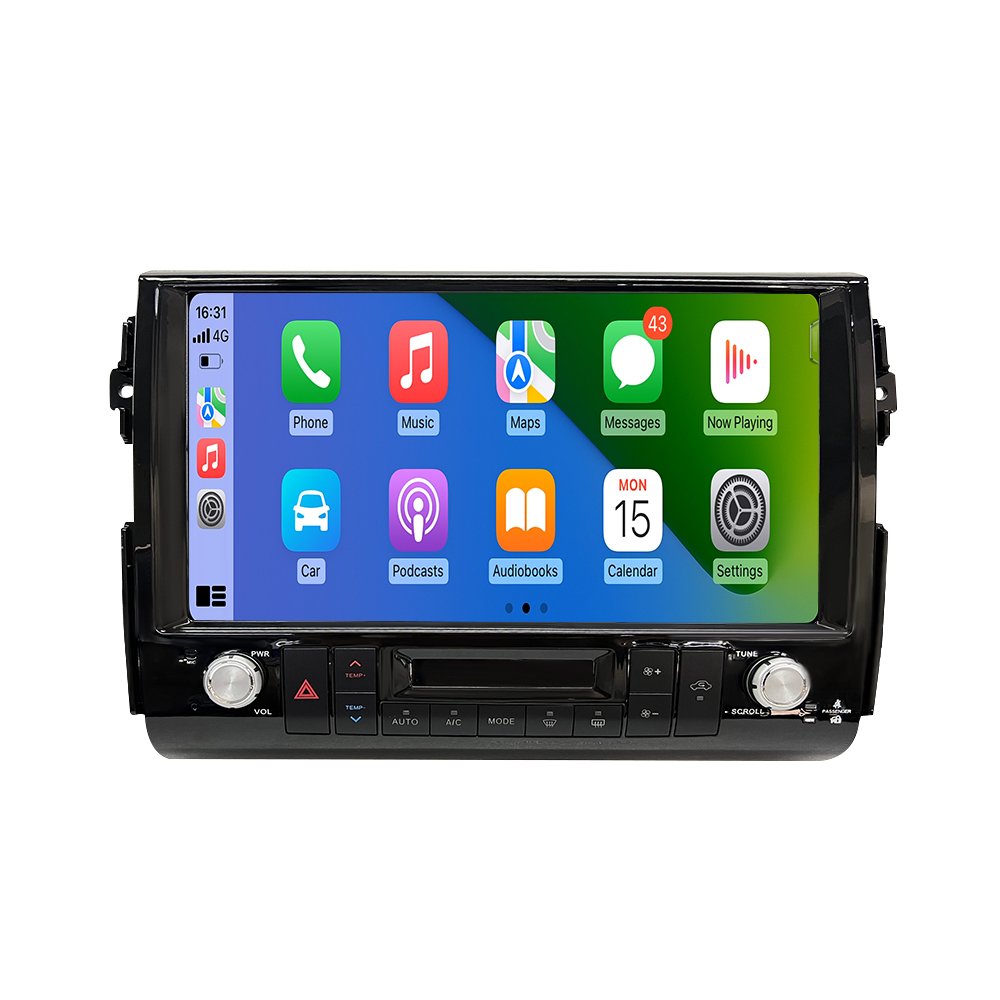 New 360 Carplay 13.3" Inch Android Car DVD Player GPS WIFI Radio For TOYOTA LAND FJ CRSUIER 2007 - 2022 Black Shining color