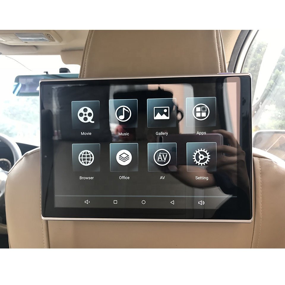 Android 12 Headrest Car Monitor TV DVD For Porsche Cayenne 911 Macan 997 Panamera 996 Rear Multimedia Screens WIFI Netflix