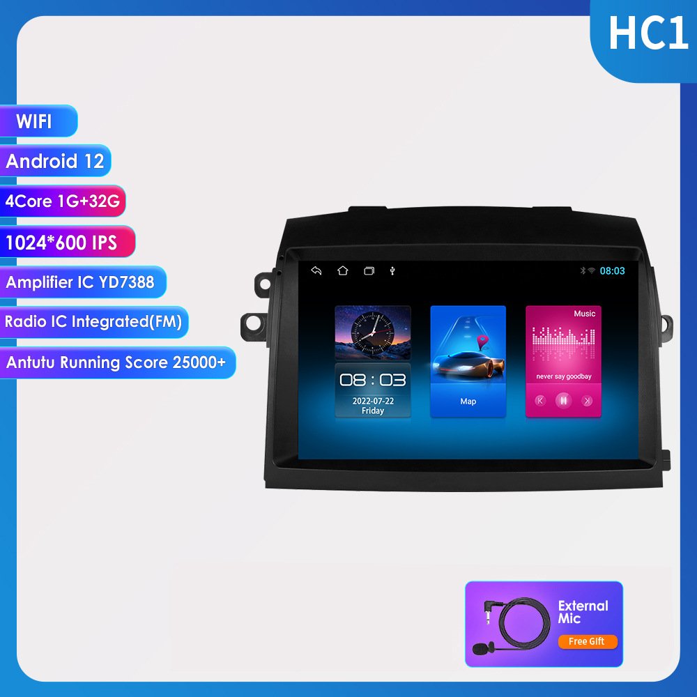 9 Inch android car dvd player for toyota sienna 2 2003 2004 2005 2006 2007 2008 2009 2010 with apple car play navigation GPS 4G