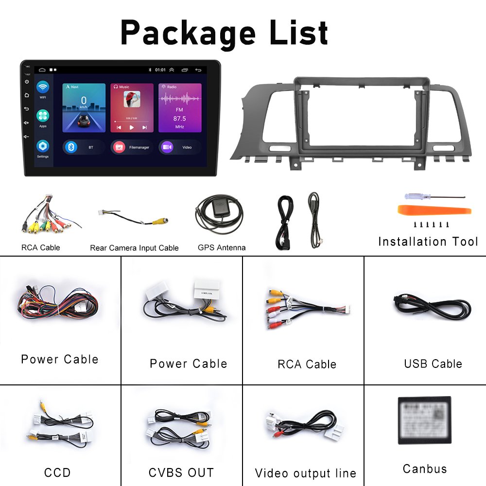 Podofo 9" Android Car Stereo For Nissan Murano 2011-2014 Car Radio Autoradio Carplay Android Auto GPS Wifi Hifi Audio FM RDS